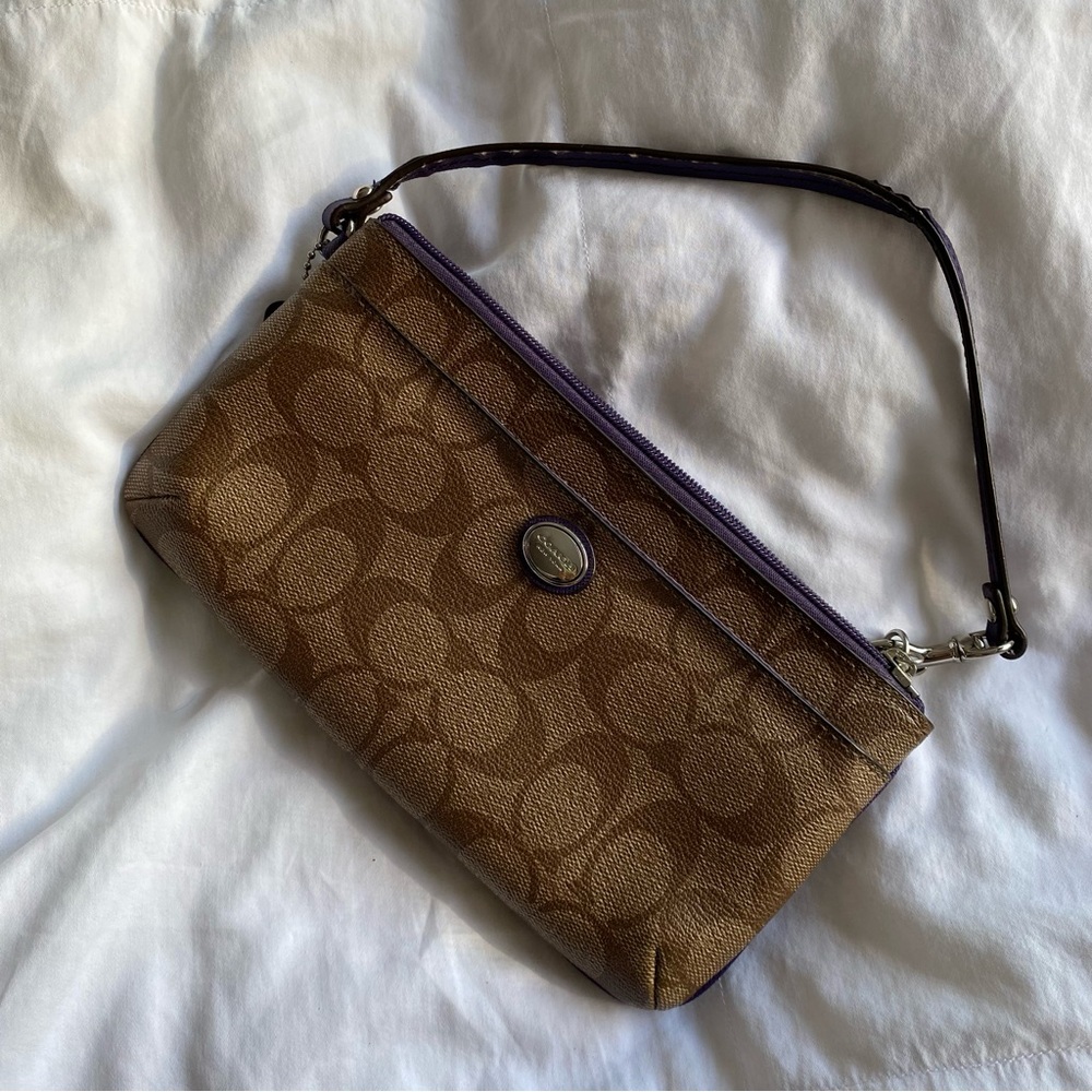 Coach Signature Large Wristlet